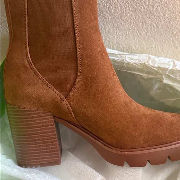 NIB Sam Edelman Rollins Brown Suede Ankle Boots sz 9.5 - Picture 8 of 11